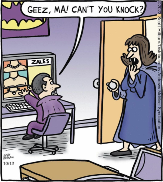 Funny cartoon by Scott Hilburn.