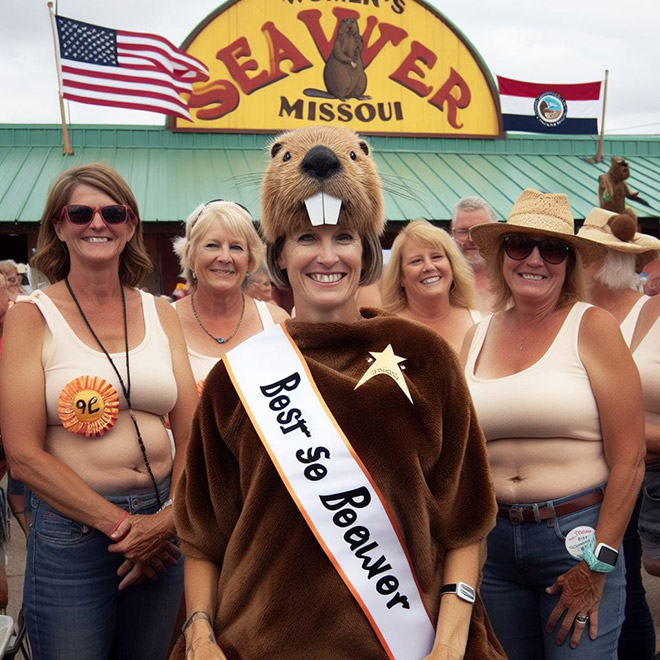 Annual beaver shaving competition.