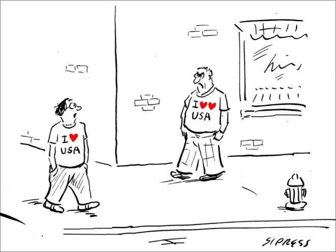 Cartoon by David Sipress.