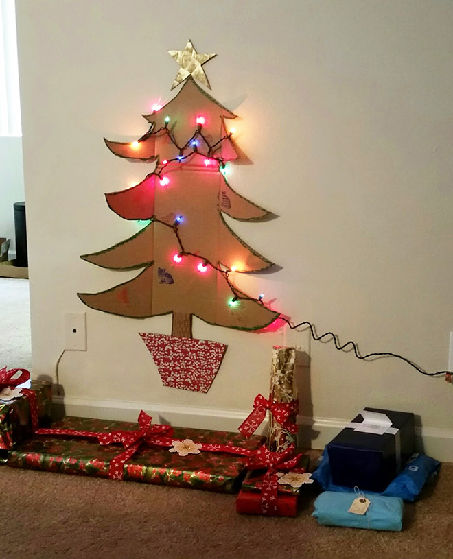 Lazy Christmas tree.