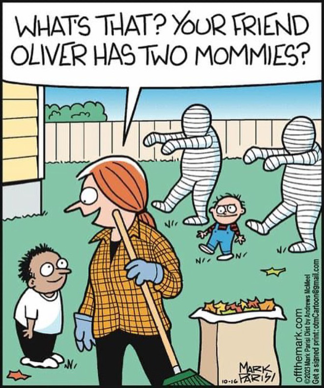 Funny cartoon by Mark Parisi.