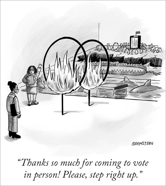 Cartoon by Emily Bernstein.