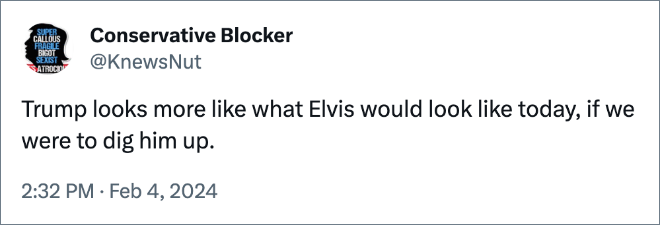 Trump vs. Elvis.