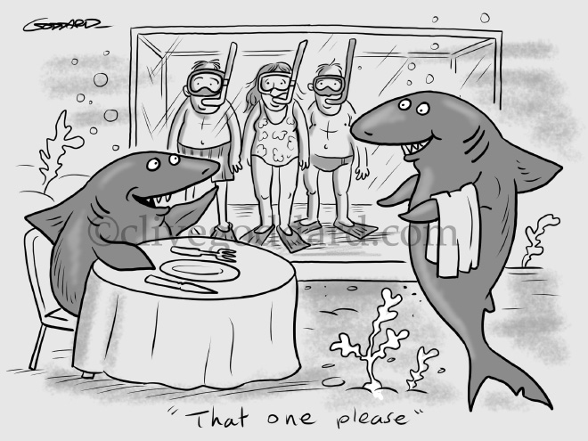 Cartoon by Clive Goddard.
