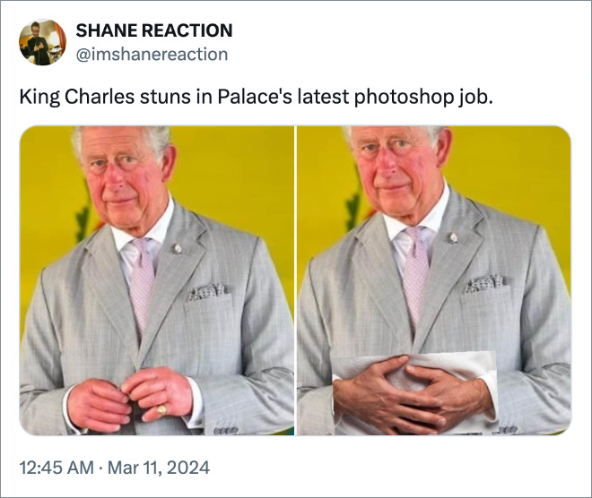 King Charles stuns in Palace's latest photoshop job.