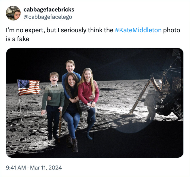 I’m no expert, but I seriously think the #KateMiddleton photo is a fake