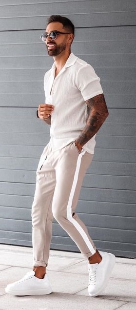 Shirt and Trouser with Sneakers