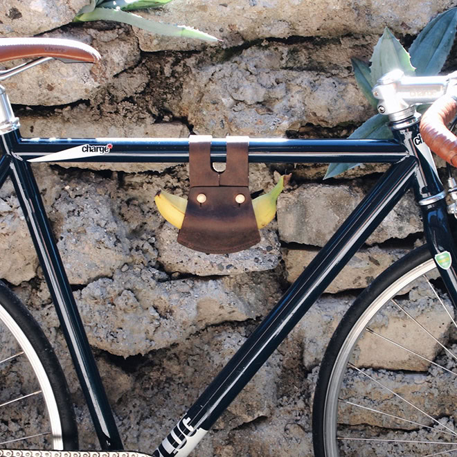 Bike Potassium: Leather Banana Holder For Your Bicycle