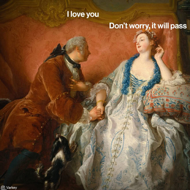 Classical art meme.