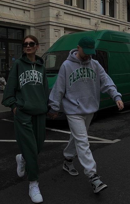 Hoodies With Jogger Matching Outfits For Couple