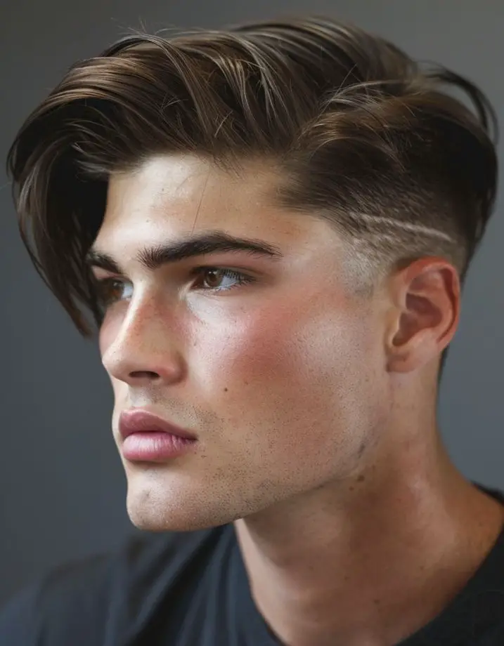 Straight Side Part Hairstyle