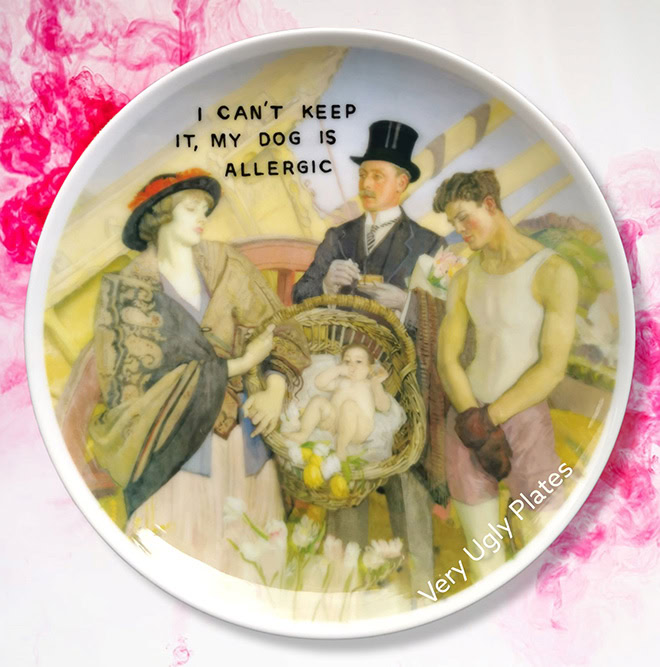 Funny plate by Kamila Majcher.