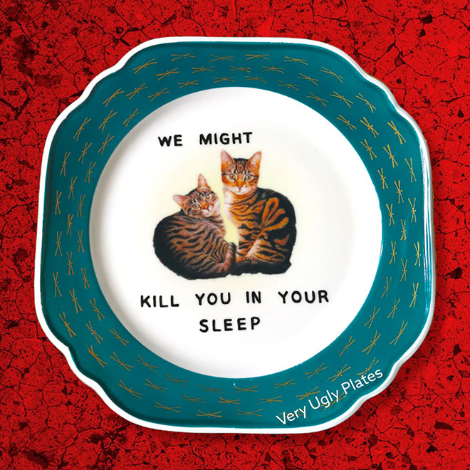 Funny plate by Kamila Majcher.