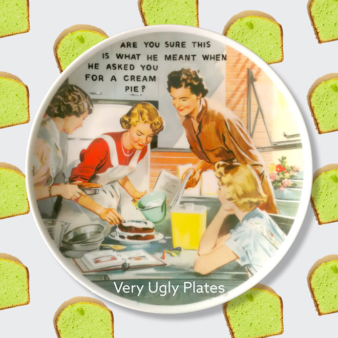 Funny plate by Kamila Majcher.