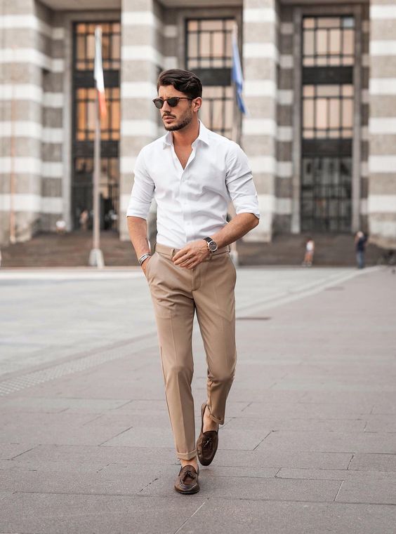 Beige Dress Pants