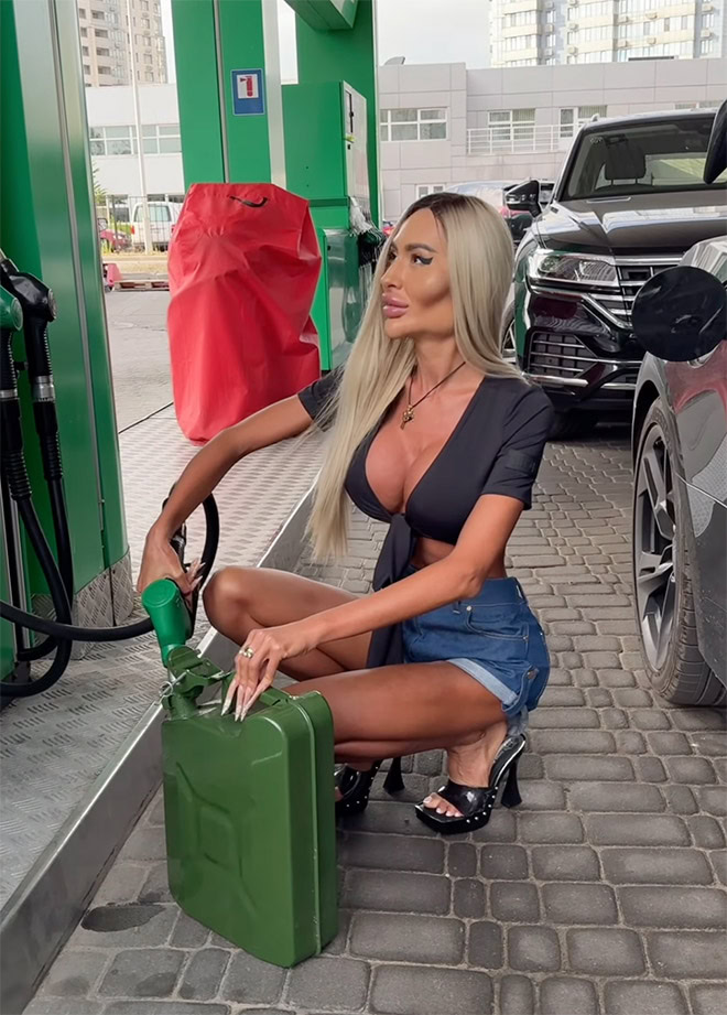 Ukrainian influencer Anastasiia Pokreshchuk.