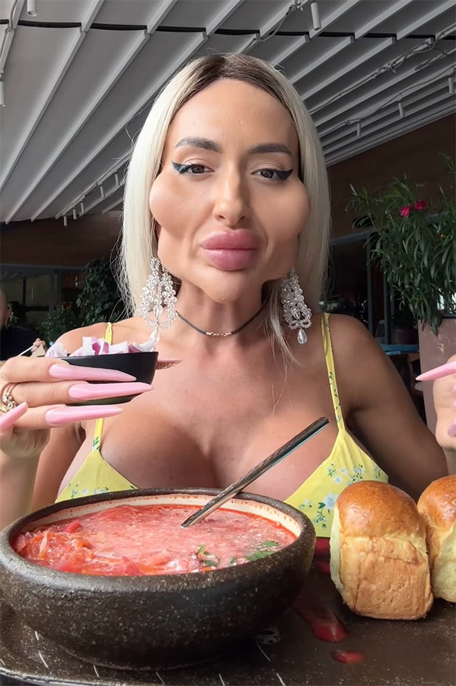 Ukrainian influencer Anastasiia Pokreshchuk.