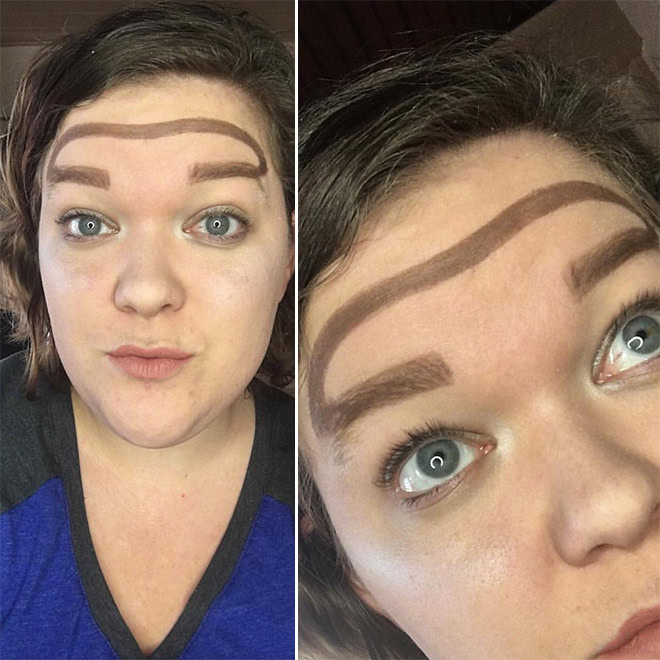 Halo eyebrows.