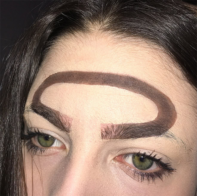 Halo eyebrows.