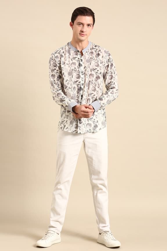 Printed Shirt With Chinos Pants