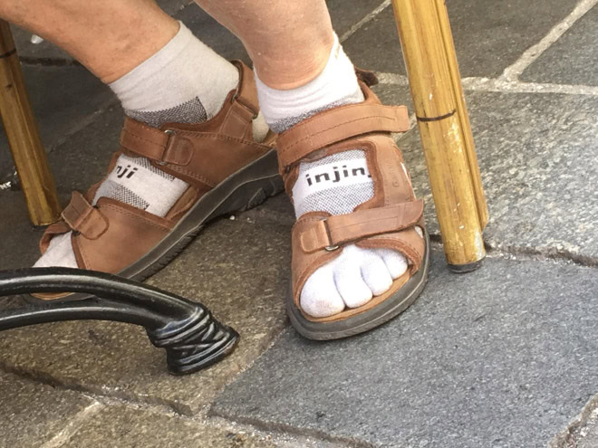 Socks and sandals - so sexy!