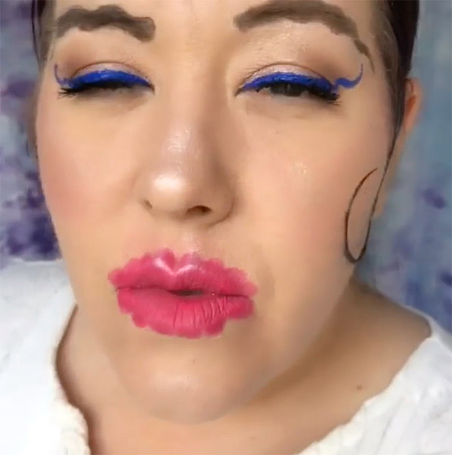 Weird make-up trend.