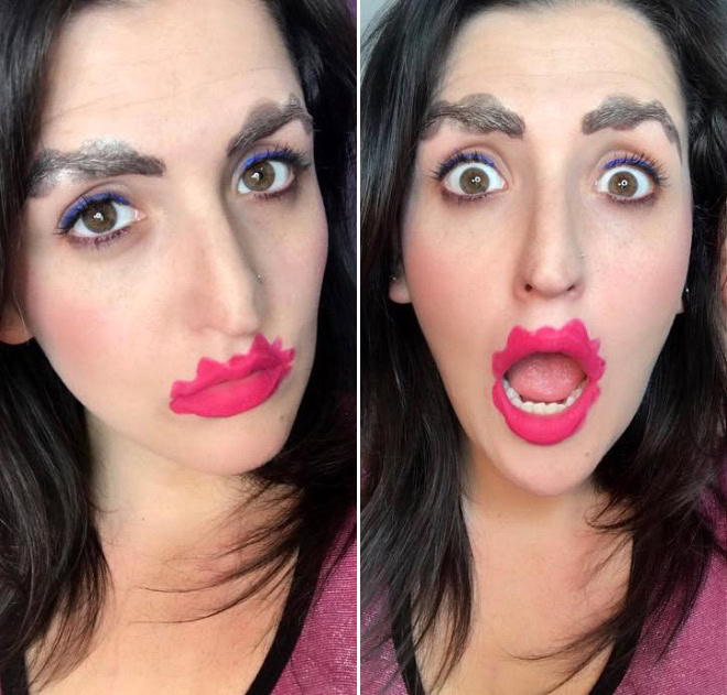 Weird make-up trend.