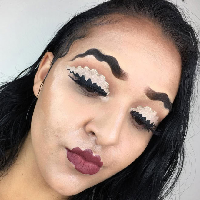 Weird make-up trend.