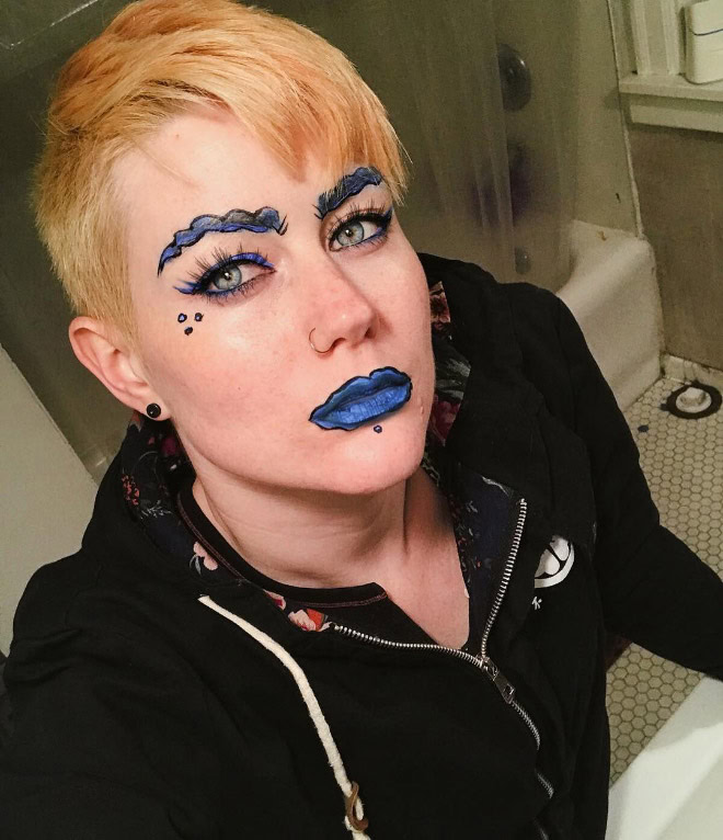 Weird make-up trend.