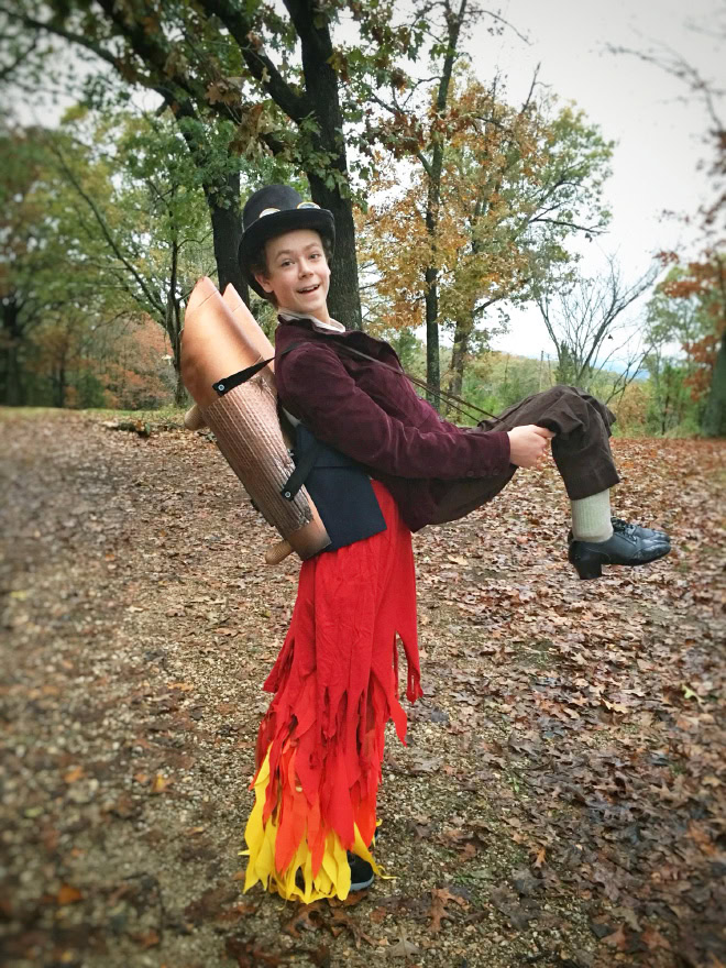 Jet pack Halloween costume.