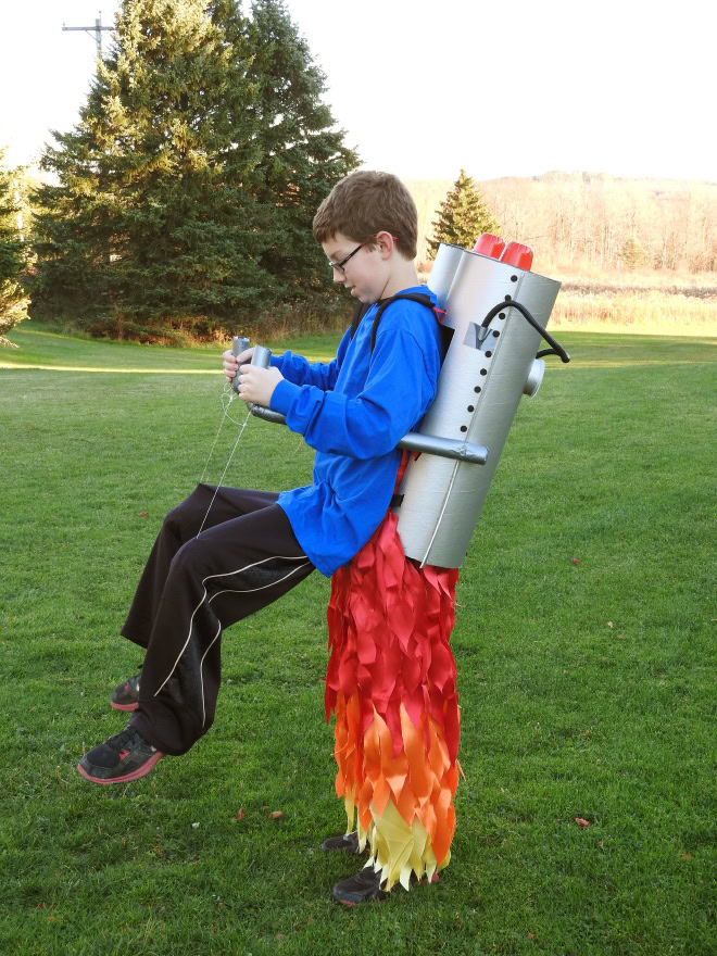 Jet pack Halloween costume.