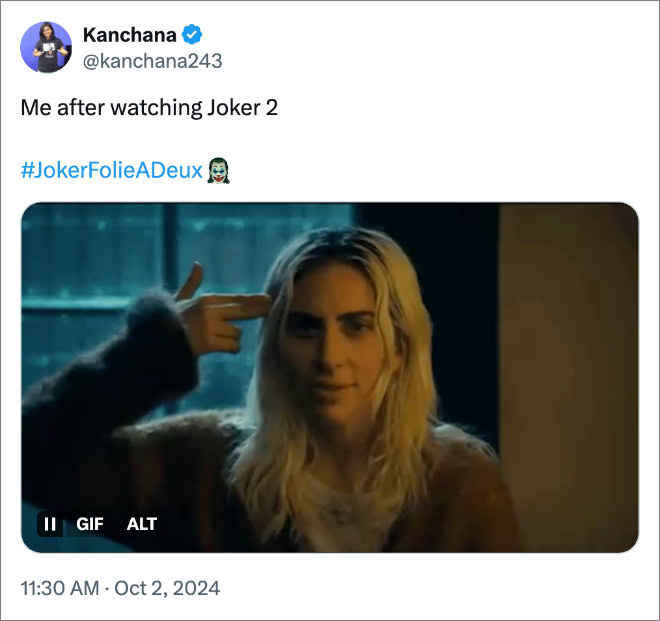 Me after watching Joker 2