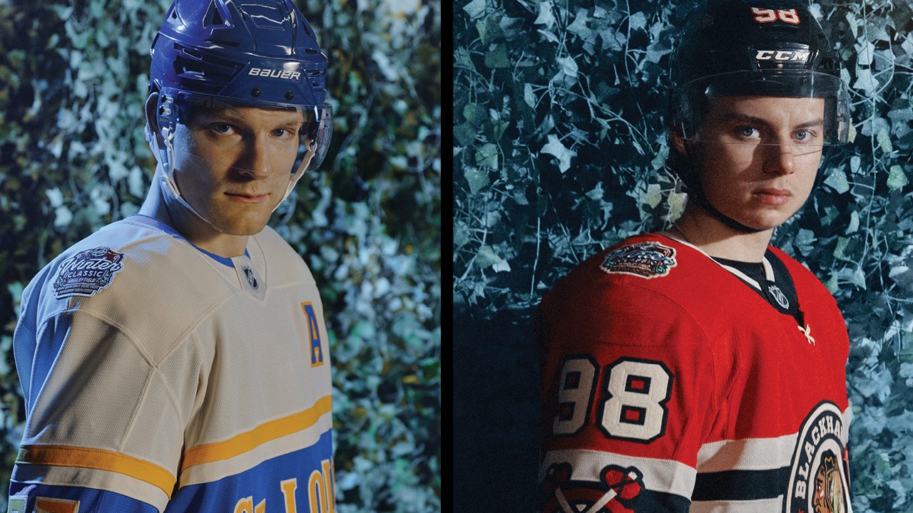 New Blackhawks, Blues 2025 Winter Classic sweaters unveiled