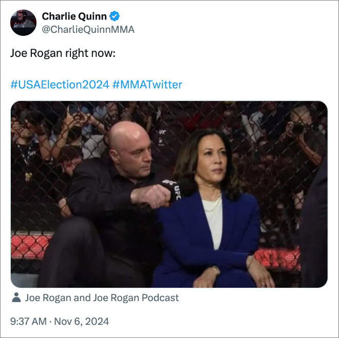 Joe Rogan right now: