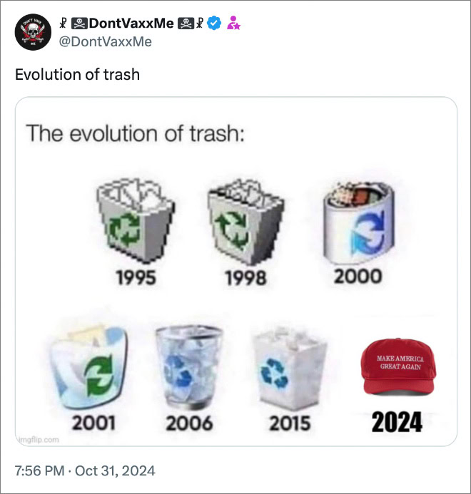 Evolution of trash