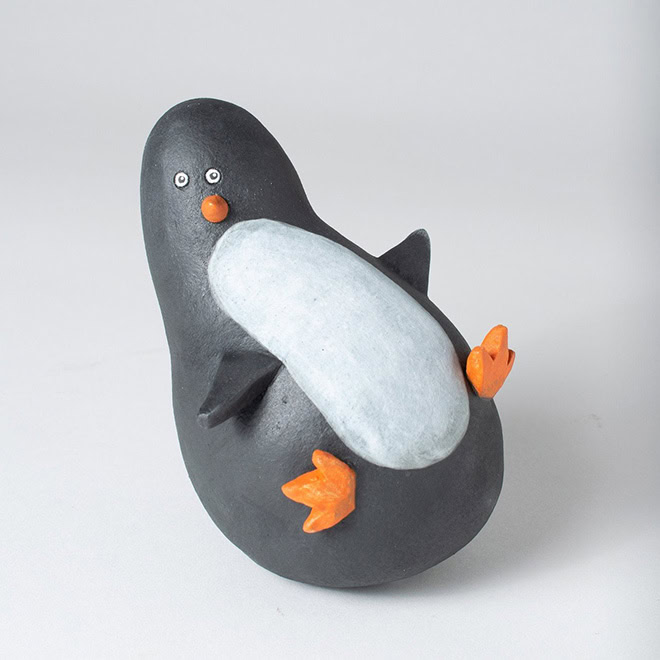 Handmade ceramic silliness by Helen Burgess.