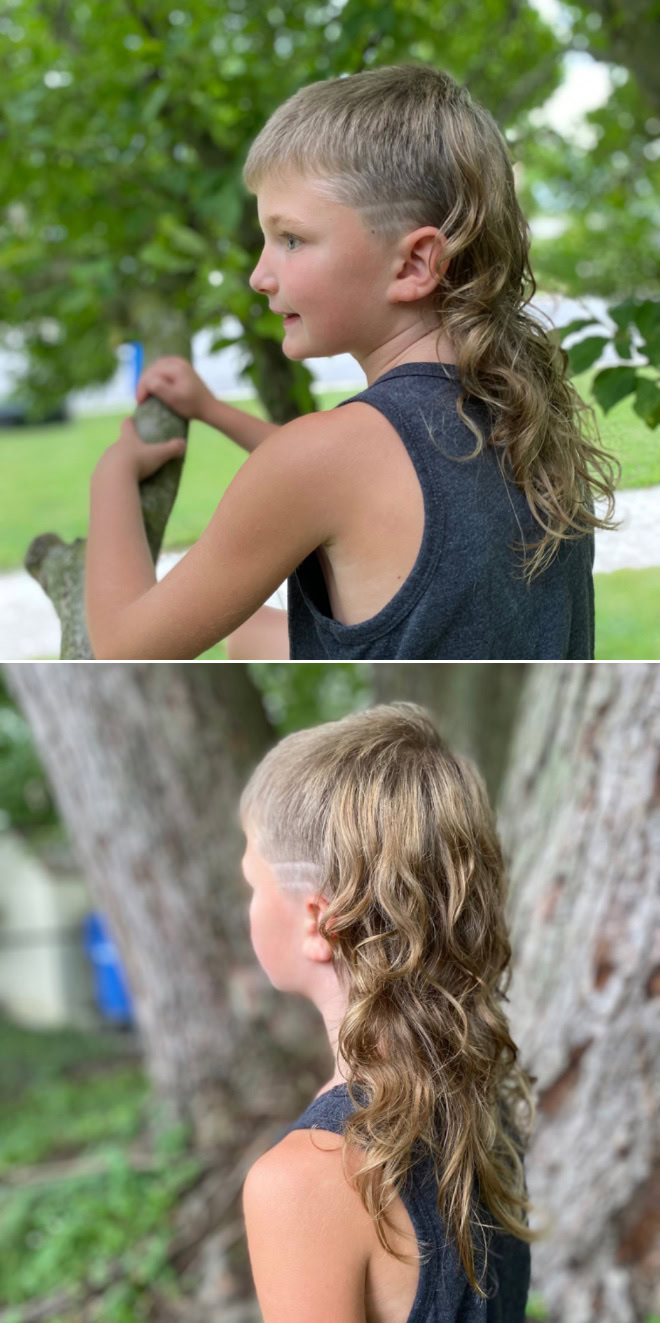 Epic mullet.