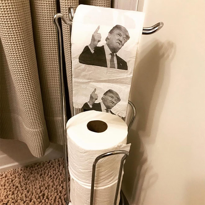 Trump toilet paper.