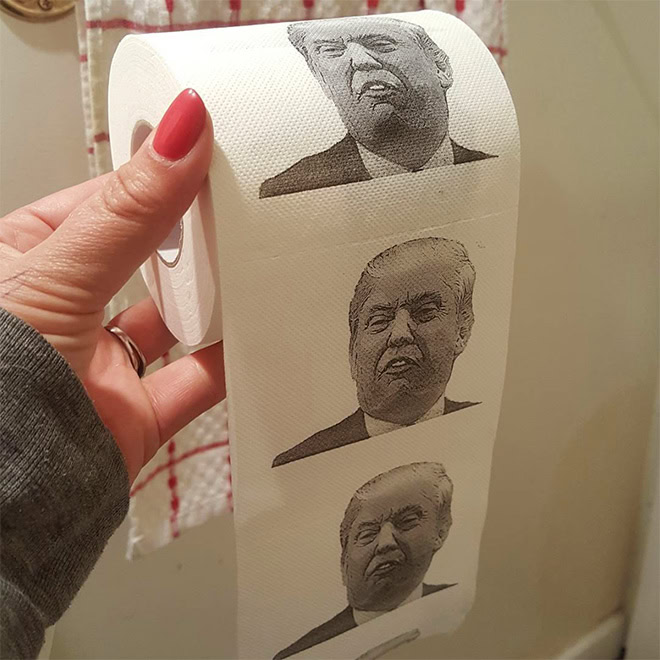 Trump toilet paper.