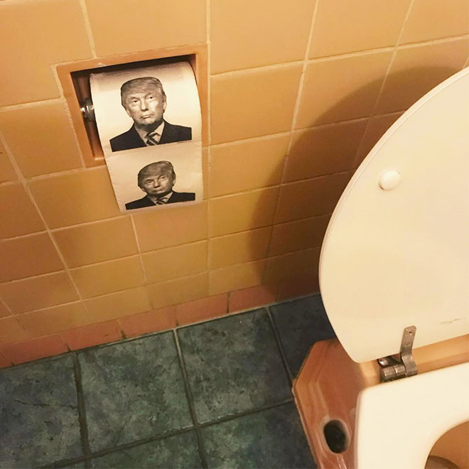 Trump toilet paper.