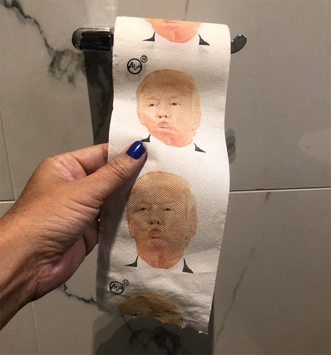 Trump toilet paper.