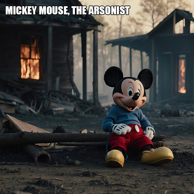 The secret life of Mickey Mouse, according to AI.