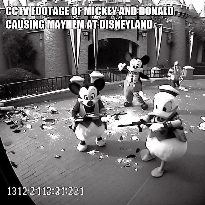 The secret life of Mickey Mouse, according to AI.