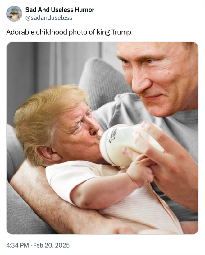 Adorable childhood photo of king Trump.