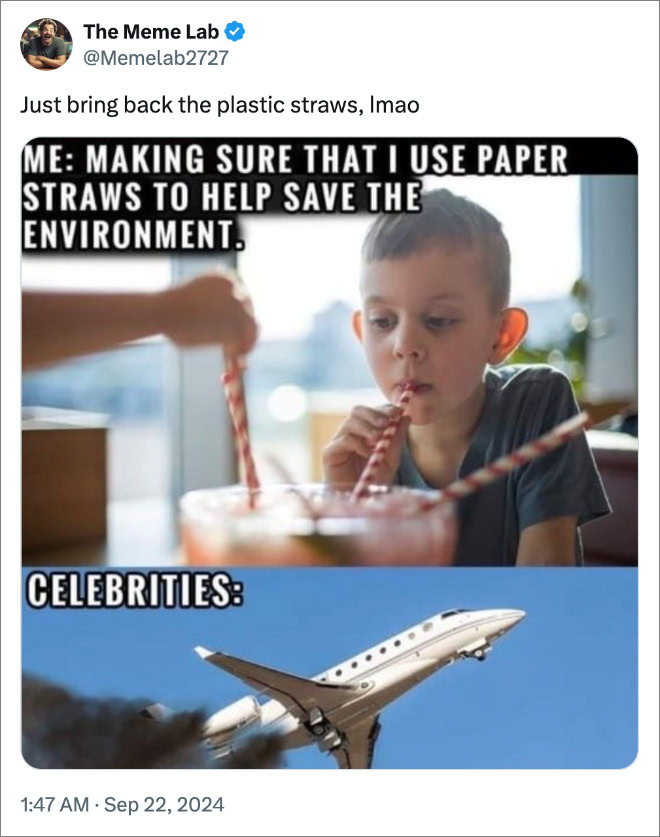 Just bring back the plastic straws, lmao