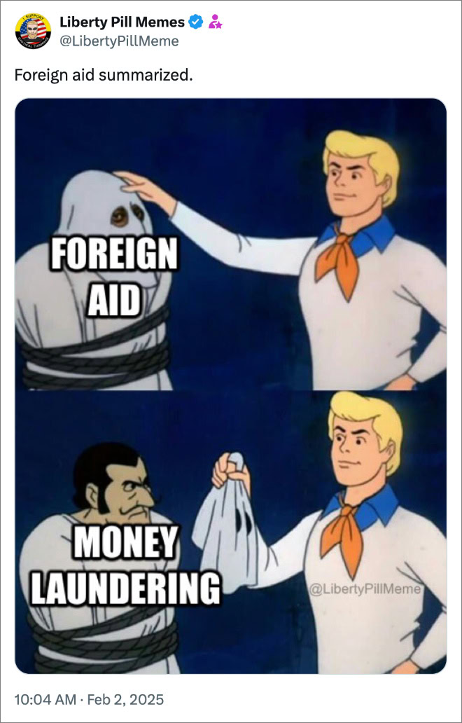 Foreign aid summarized.