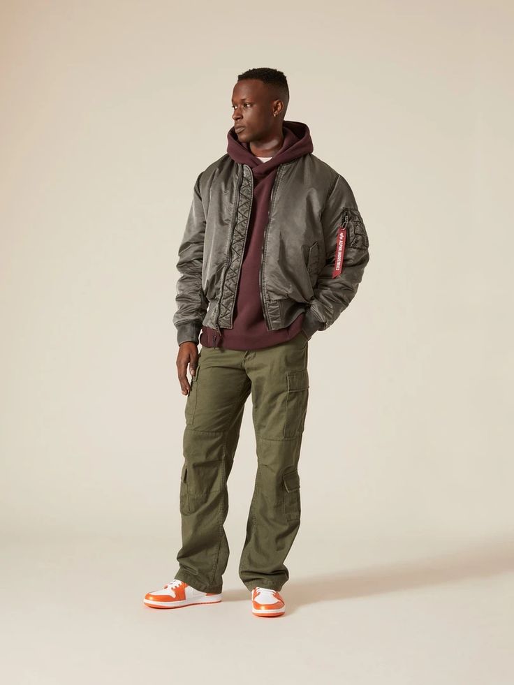 Cargo Outfit With Bomber Jacket