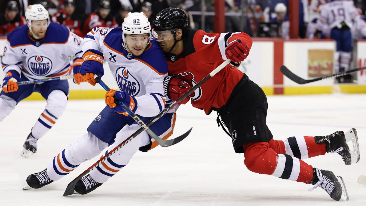 Oilers blow late lead to Devils, lose eighth in last 11