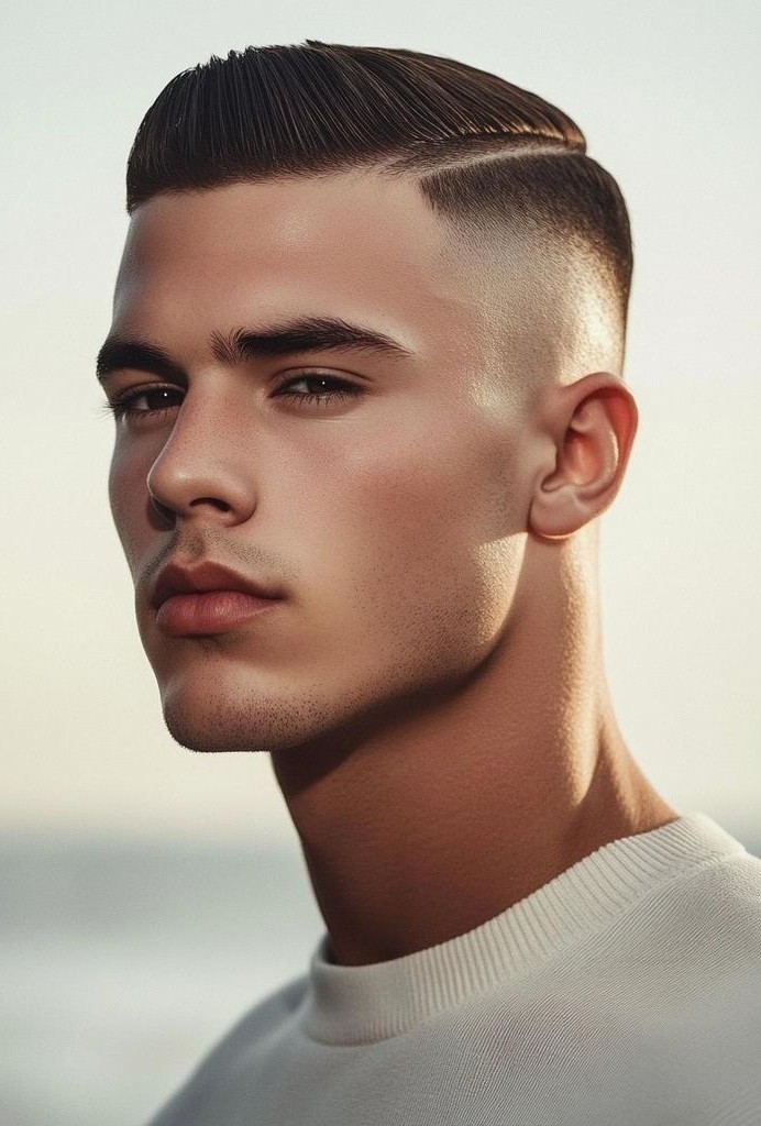 Clean-Cut Sides With Tight Fade Cut