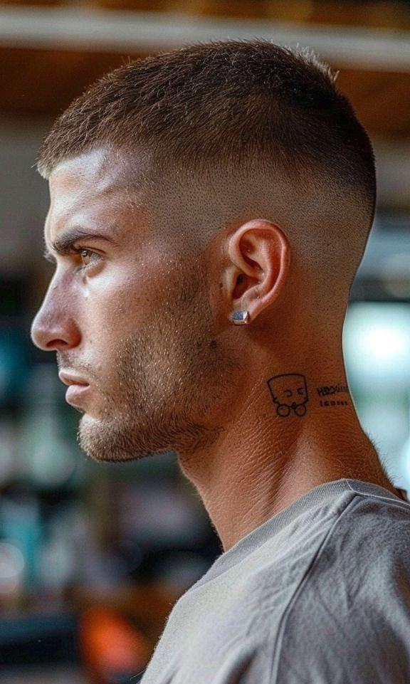 Clean Look With Buzz Cut